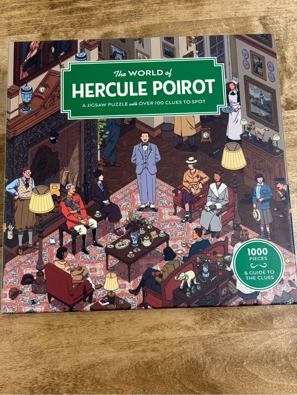 The World of Hercule Poirot 1000-Piece Jigsaw Puzzle brand Laurence King